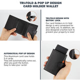 NNEOBA Slim Leather RFID Blocking Wallet with Coin Pocket