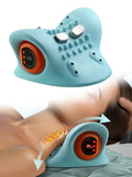 NNEOBA Portable Cervical Massager Neck & Head Traction Pillow Blue