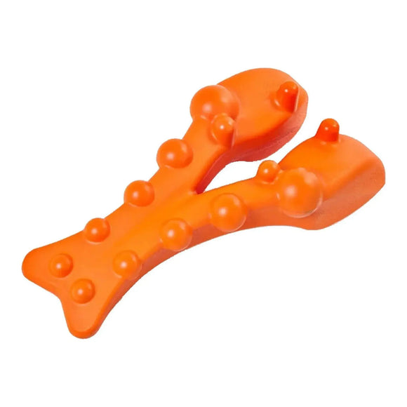NNEOBA Cervical Traction Neck Stretcher Acupressure Massager Orange