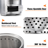 NNEOBA Portable Outdoor Steel Camping Firewood Stove