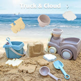 NNEOBA Children's Beach Truck and Princess Tea Set Toys