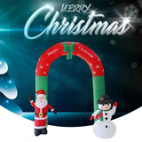 NNEOBA 2.4M Christmas 2024 Inflatable Arch with LED Lights