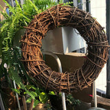 NNEOBA Christmas Rattan Wreath Ring Garland for Holiday Decor