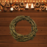 NNEOBA Christmas Rattan Wreath Ring Garland for Holiday Decor
