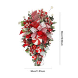 NNEOBA Christmas Candy Cane Swag Door Hanging Wreath