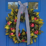NNEOBA Christmas Green Wreath Pomegranate Door Hanging Decor