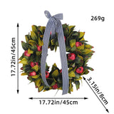 NNEOBA Christmas Green Wreath Pomegranate Door Hanging Decor