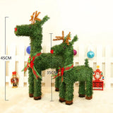 NNEOBA Christmas Elk Reindeer Window Mall Decoration
