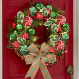 NNEOBA Christmas Vine Ring Wreath Door Garland Decoration