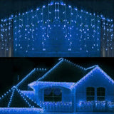 NNEOBA LED Icicle String Lights Christmas Curtain Garland