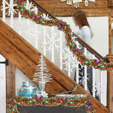 NNEOBA Christmas LED Tinsel Garland with Lights