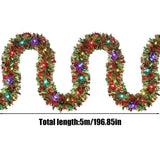 NNEOBA Christmas LED Tinsel Garland with Lights