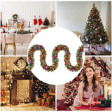 NNEOBA Christmas LED Tinsel Garland with Lights