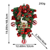 NNEOBA Christmas Red Fruit Elk Wreath Outdoor Hanging Decor
