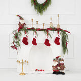 NNEOBA Christmas Garland with Pinecones & Red Berries Wreath