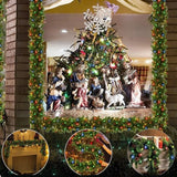 NNEOBA Christmas Garland with Pinecones & Red Berries - 2.7m