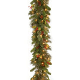 NNEOBA Christmas Garlands with Pinecones and Red Berries