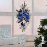 NNEOBA Christmas Wreath Rustic Double Pinecone Decor