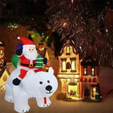 NNEOBA Christmas Inflatable Decoration Toy with Built-in LED Lights