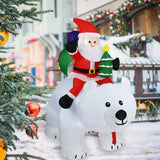 NNEOBA Christmas Inflatable Decoration Toy with Built-in LED Lights