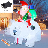 NNEOBA Christmas Inflatable Decoration Toy with Built-in LED Lights