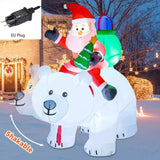 NNEOBA Christmas Inflatable Decoration Toy with Built-in LED Lights