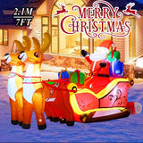 NNEOBA Christmas Inflatable Decoration Toy with Built-in LED Lights