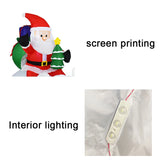 NNEOBA Christmas Inflatable Santa Claus Riding Polar Bear with Shaking Head
