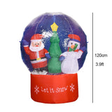 NNEOBA Christmas Inflatable Snow Globe with LED Lights