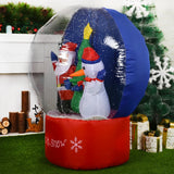 NNEOBA Christmas Inflatable Snow Globe with LED Lights