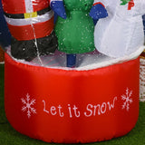 NNEOBA Christmas Inflatable Snow Globe with LED Lights