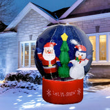 NNEOBA Christmas Inflatable Snow Globe with LED Lights