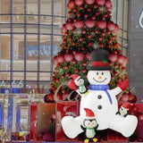 NNEOBA Christmas Inflatable Snowman with Cute Penguins