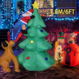 NNEOBA Christmas Inflatable Tree with LED Lights - 6ft
