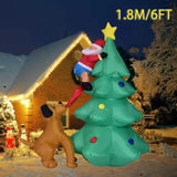 NNEOBA Christmas Inflatable Tree with LED Lights - 6ft