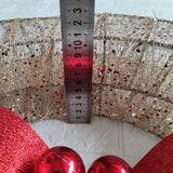 NNEOBA Christmas LED Wreath with Red Bow