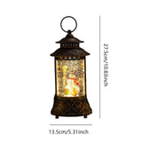 NNEOBA Christmas Musical Snow Globe Lantern with Handle