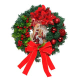 NNEOBA Christmas Virgin Mary Wreath Door Hanging Ornament