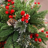 NNEOBA Christmas Planter Lighted Artificial Pine Trees with LED Lights
