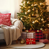 NNEOBA Christmas Red Lattice Tree Base Decoration