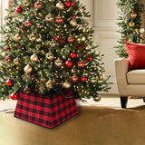 NNEOBA Christmas Red Lattice Tree Base Decoration