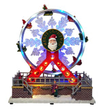NNEOBA Rotating Christmas Ferris Wheel with Glowing Lights and Music