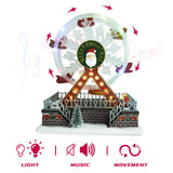 NNEOBA Rotating Christmas Ferris Wheel with Glowing Lights and Music