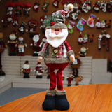 NNEOBA Christmas Santa Leg Table Mantel Decoration Set