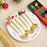 NNEOBA Christmas Spoon & Fork Set Stainless Steel Tableware (6 pcs)