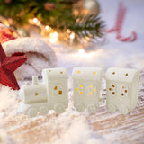 NNEOBA Lighted Christmas Train Decor