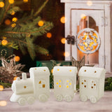 NNEOBA Lighted Christmas Train Decor