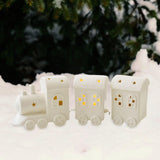 NNEOBA Lighted Christmas Train Decor