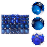 NNEOBA Christmas Tree Baubles - Blue (100-Piece Set)