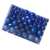 NNEOBA Christmas Tree Baubles - Blue (100-Piece Set)